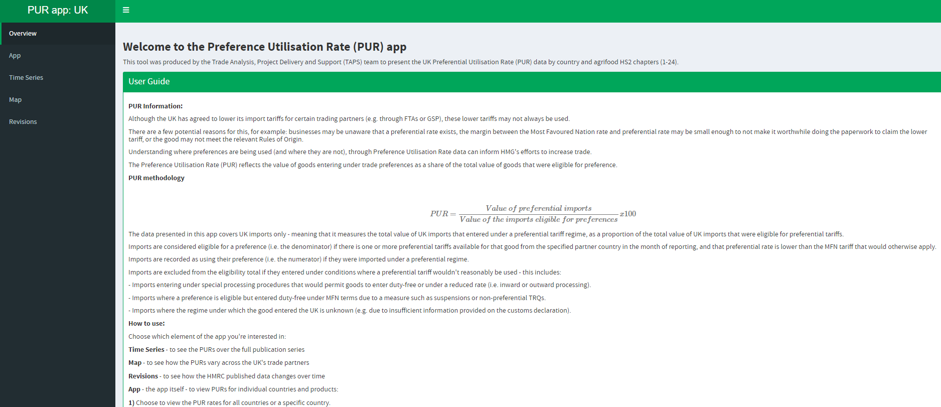 UK/EU import PUR apps